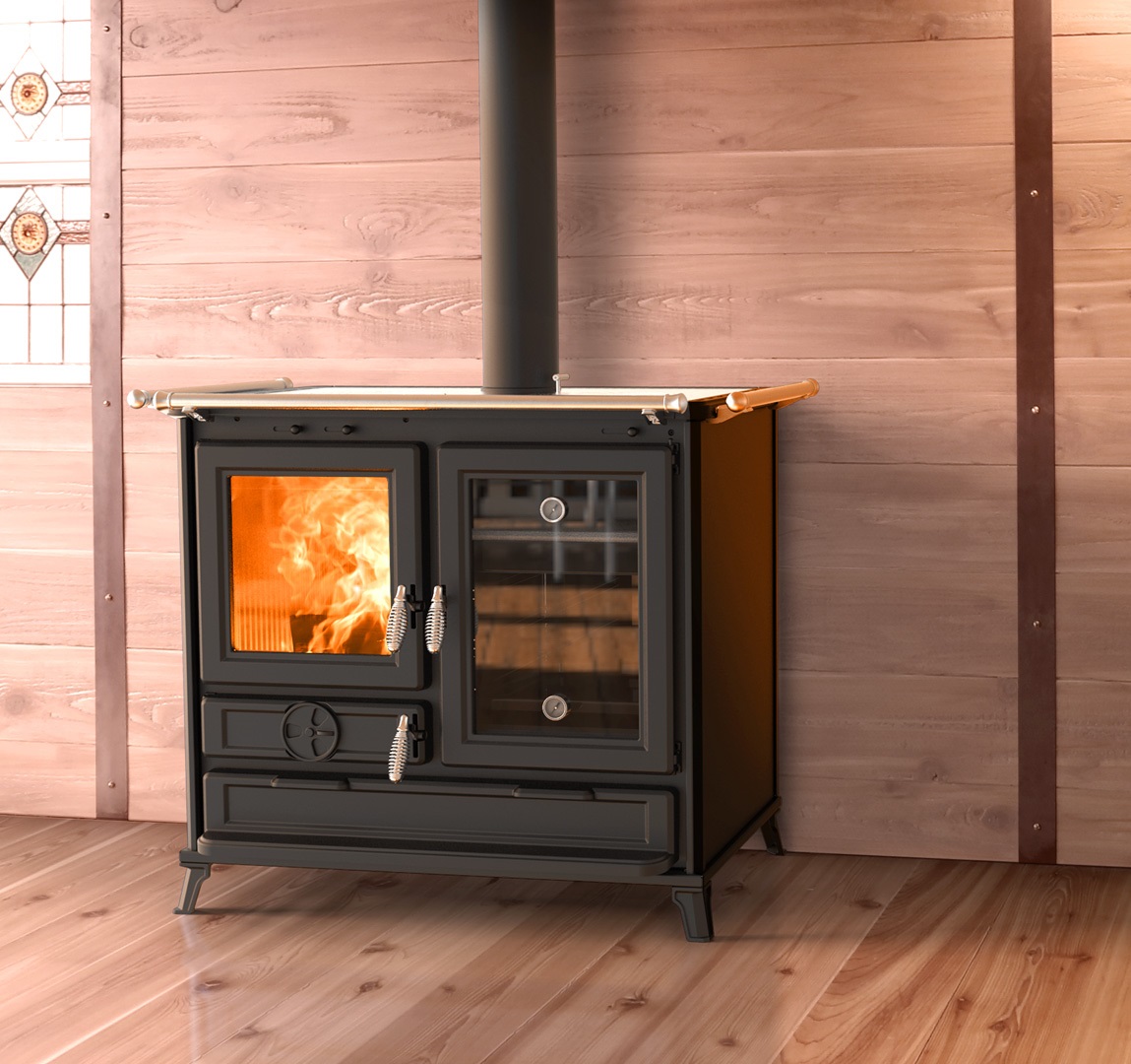 Kominek z płaszczem wodnym LUCY PW 20 kW margot - Kominek z płaszczem wodnym LUCY PW 20 kW